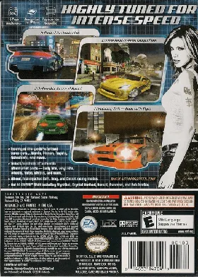 Need for Speed - Underground (Player's Choice) box cover back